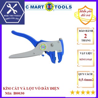 Kìm cắt và tuốt vỏ dây điện c-mart b0030 0.5-6.0mm2 chất lượng cao