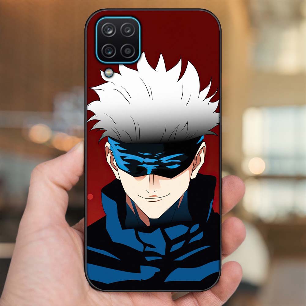 Ốp lưng Samsung A12 5G, M12 viền đen in hình Satoru Gojo Jujutsu Kaisen Chú Thuật Hồi Chiến
