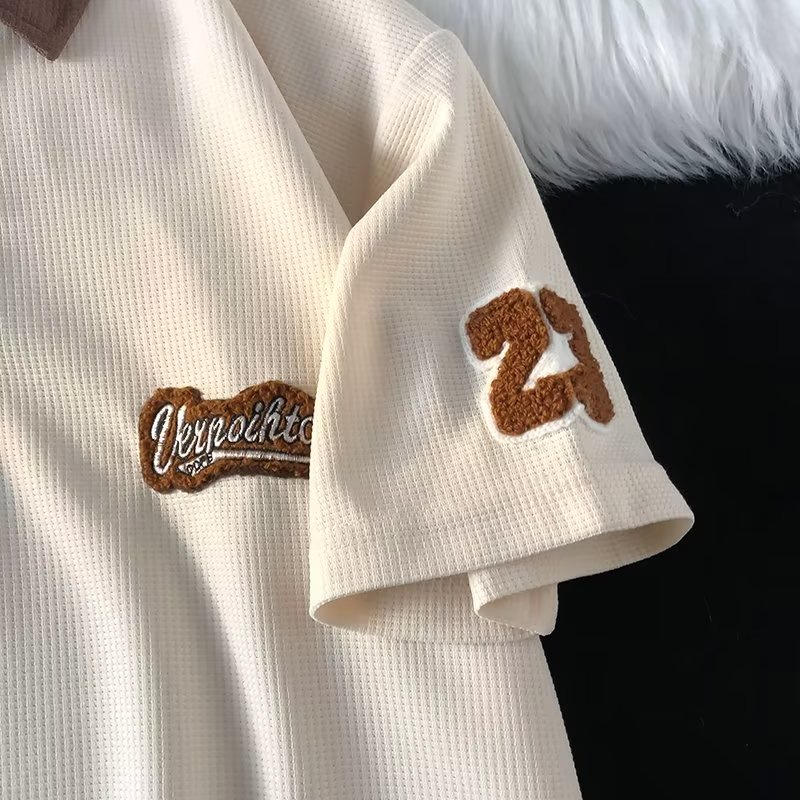 Áo polo Ngắn Tay Dáng Rộng Thời Trang Mùa Hè Hàn Quốc 2023