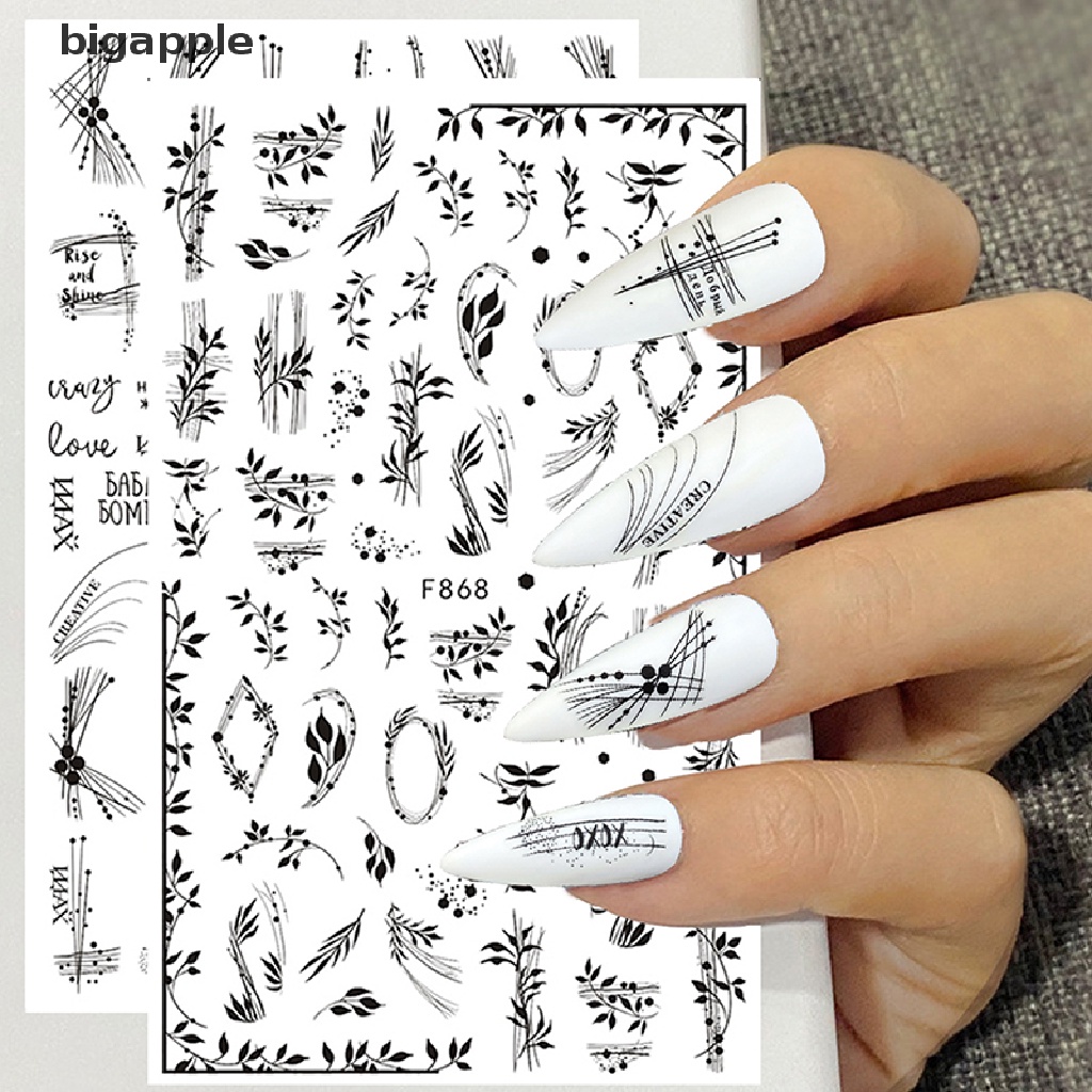 1 Tờ Miếng Dán Trang Trí Móng Tay Họa Tiết Hoa Và Bướm Độc Đáo Thời Trang