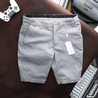 Quần Short KAKI L.C Đai Họa Tiết, Quần Short KAKI Dày Dặn, Chuẩn Form, Sang Trọng Thanh Lịch - TAKEPLACE