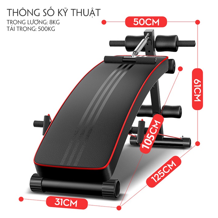 Ghế tập bụng đa năng Kore kết hợp nhiều bài tập Bảo hành 2 năm