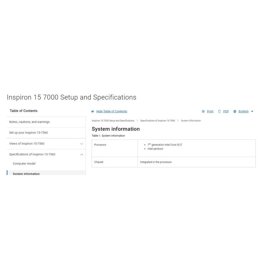 Pin dell Inspiron 15 7560