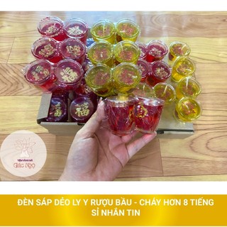 Đèn cầy ly rượu bầu chất sáp dẻo / đèn cầy - vàng mã giá rẻ sỉ lẻ