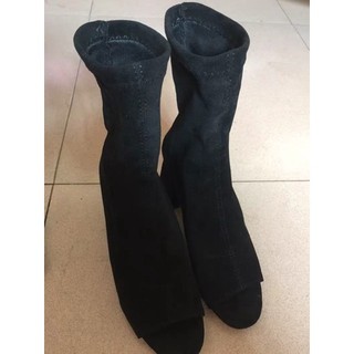ORDER - Boot da lộn hở mũi gót cao ( Có ảnh thật )