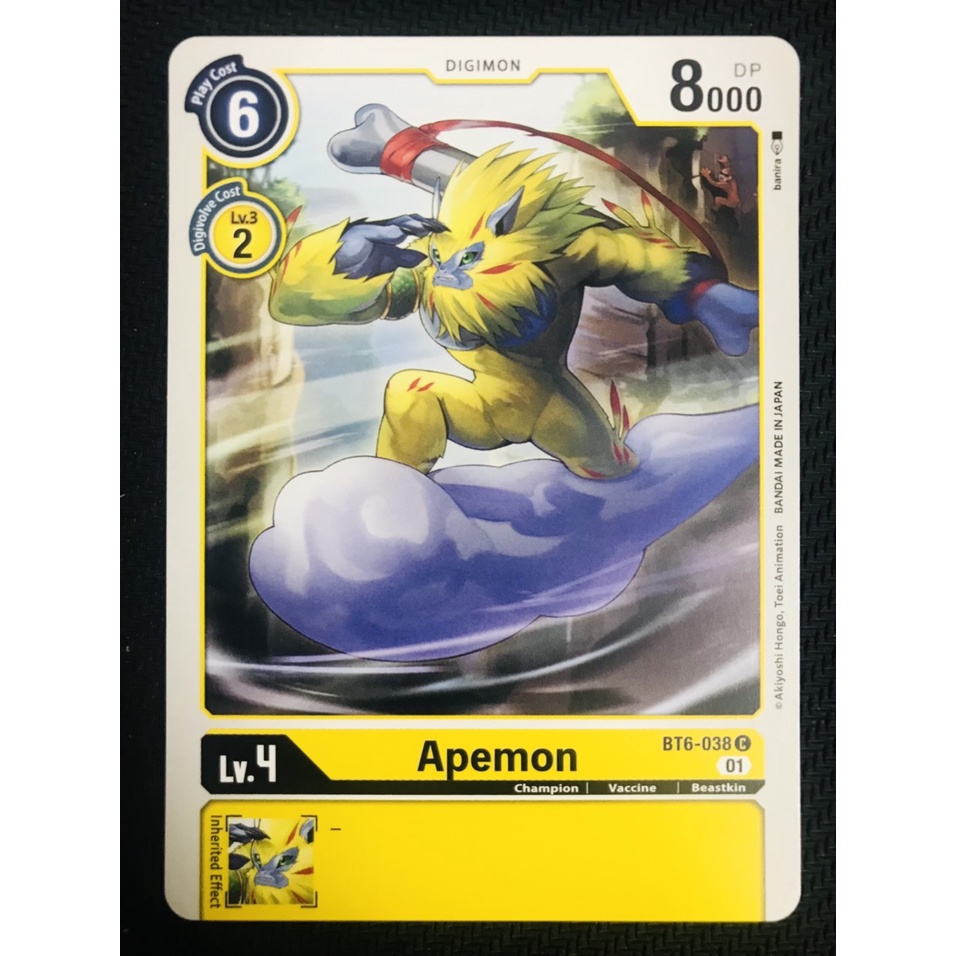 Thẻ bài Digimon BT6-038 - Apemon - DIgimon - Common