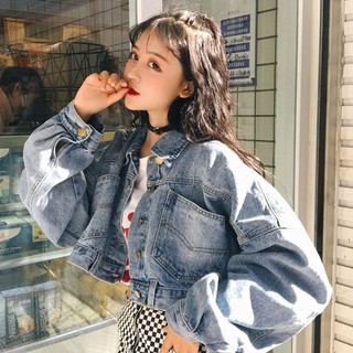 [ order ] ÁO KHOÁC JEAN FORM NGẮN TAY RỘNG ULZZANG