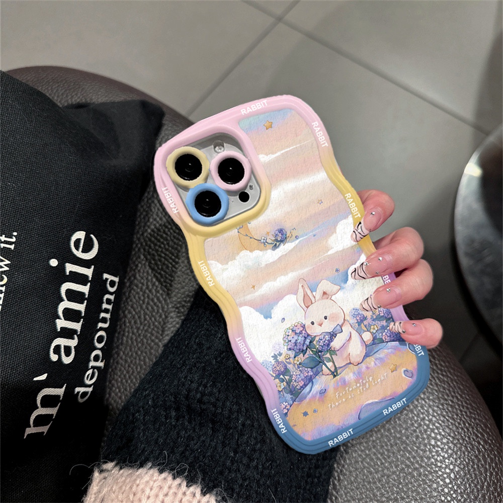 Ốp Điện Thoại TPU Họa Tiết Thỏ / Cá Voi Cho IPhone 14 14 Pro MAX 13 Pro MAX 11PRO 11PRO MAX 12 12Pro MAX XR XS MAX 6 6S 7 8 Plus SE 2020