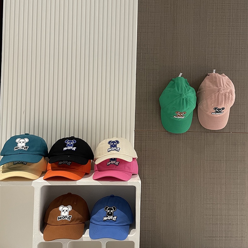 Mũ Lưỡi Trai Hình Gấu Nhiều Màu Sắc Dễ Thương Thời Trang Xuân Hè Cho Bé