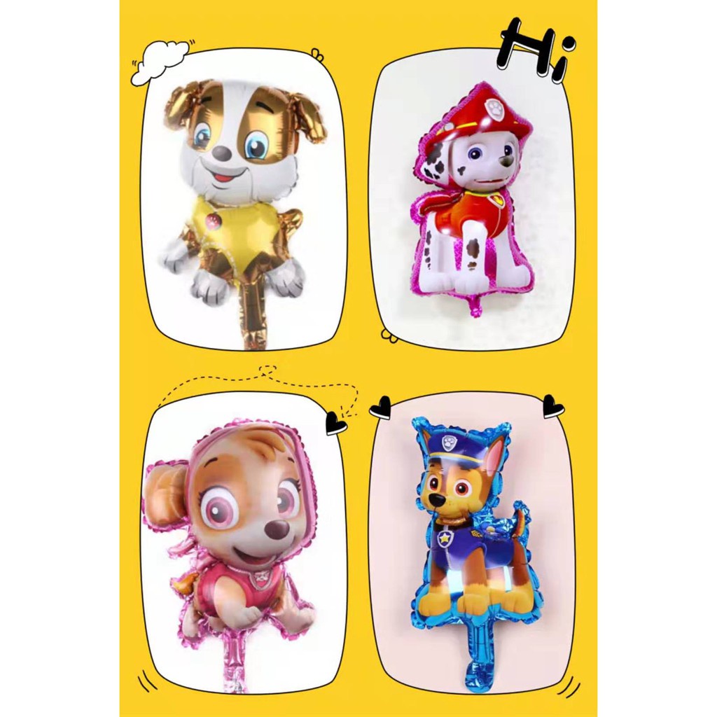 MARSHALL Bóng Bay Trang Trí Tiệc In Hình Hoạt Hình Paw Patrol