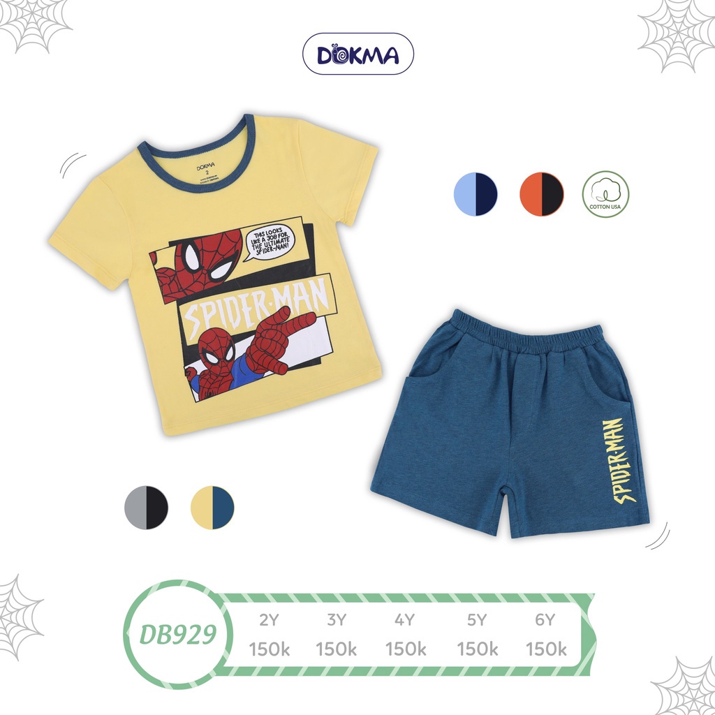 Bộ cộc tay siêu nhân bé trai Dokma DB929