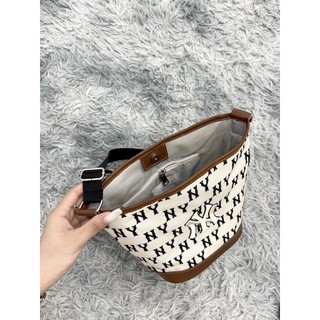 Túi Xách MLB NY Monogram Bucket Bag B4892 | Full Tag Code