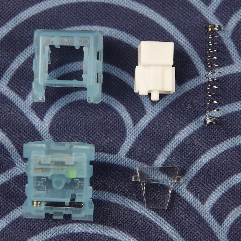 Công Tắc Bàn Phím Cơ RGB SMD Clicky 52g 56g MX 5Pin Xanh Dương Trắng Chosfox V2