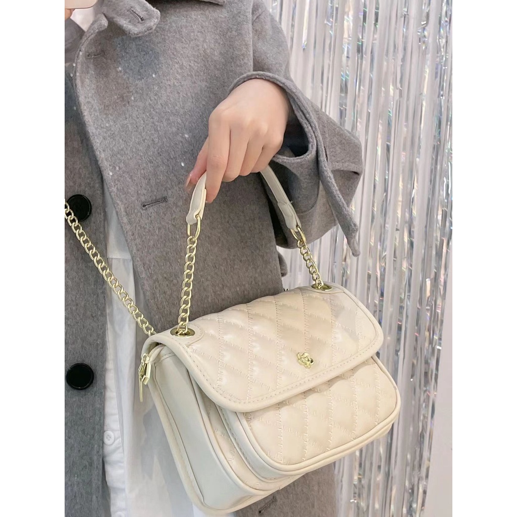 Túi Xách Da Mềm Cỡ Lớn Phối Dây Xích Thời Trang Cao Cấp