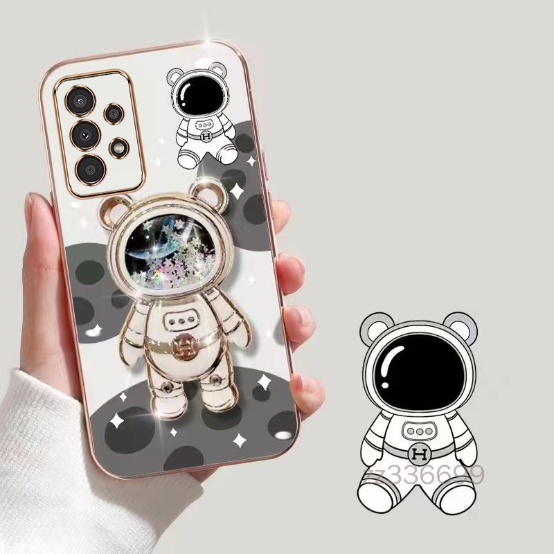 Ốp lưng Samsung A13 4G A13 5G Samsung A23 5G A33 5G A53 5G A73 5G Ốp Điện Thoại TPU Siêu Mỏng Hình Gấu 3D Kèm Giá Đỡ Cho Samsung A13 4G A13 5G Samsung A23 5G A33 5G A53 5G A73 5G