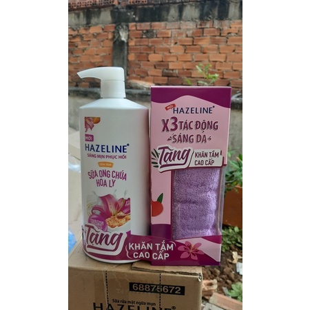 Sữa tắm hazeline sữa ông chúa 800ml tặng
