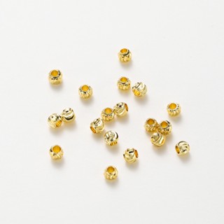  St.kunkka  GIÁ SỈ  20 chiếc Bi Vàng - 18K Bạc Xâu Vòng - Bi Khía mix Vòng Tay Nam Nữ chống rỉ han 