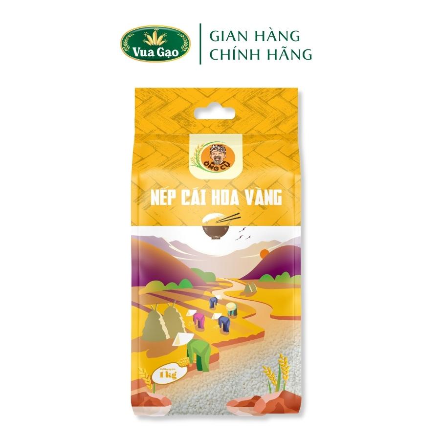 GẠO NẾP CÁI HOA VÀNG TÚI 1KG