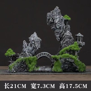 Hòn non bộ đá mô phỏng trang trí bể cá