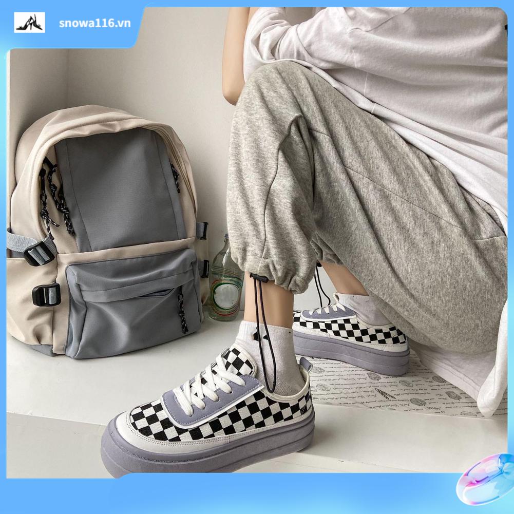 PHIPHI Phụ Nữ Plimsolls Thấp Cắt Phong Cách Kẻ Sọc Thoáng Khí Đế Cao Su Tăng Chiều Giày Vải Cho Văn Phòng Dự Tiệc Tại Nhà