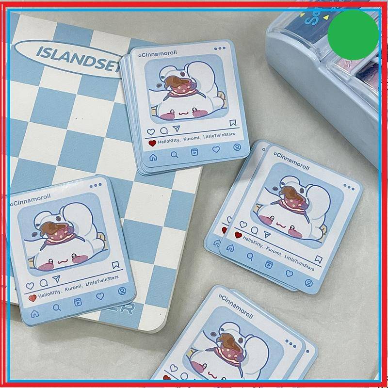 Nhãn Dán Sanrio Mymelody Kuromi Cinnamoroll Pochacco 6 Kiểu Trang Trí Gói Quà
