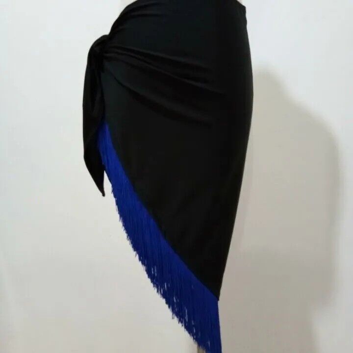 Khăn Choàng Tam Giác Phối Tua Rua Hóa Trang Khiêu Vũ Latin Dành Cho Người Lớn