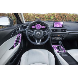 MAZDA 3 FL 2017-2019 - Phim PPF tấm dán màn giải trí <Made in Việt Nam> chống xước hiệu quả, làm ẩn các vết xước cũ...
