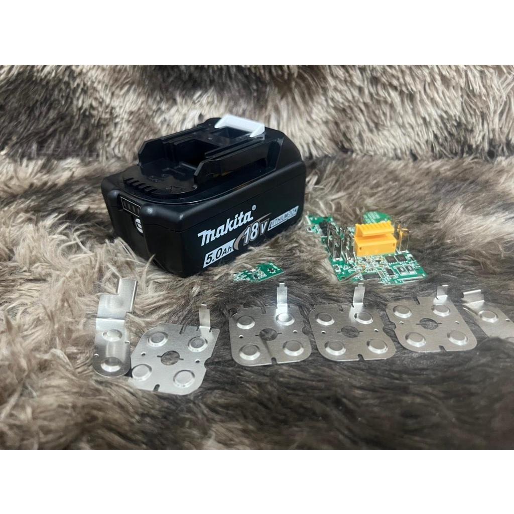 Vỏ mạch nhận sạc zin Makita 18V có cân bằng và led báo pin. . BN.