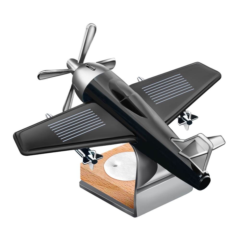 Nước Hoa Ô Tô Năng Lượng Mặt Trời Mô Hình Máy Bay Cổ Điển,  Khuếch Tán Hương Thơm, Khử Mùi Ô Tô 5