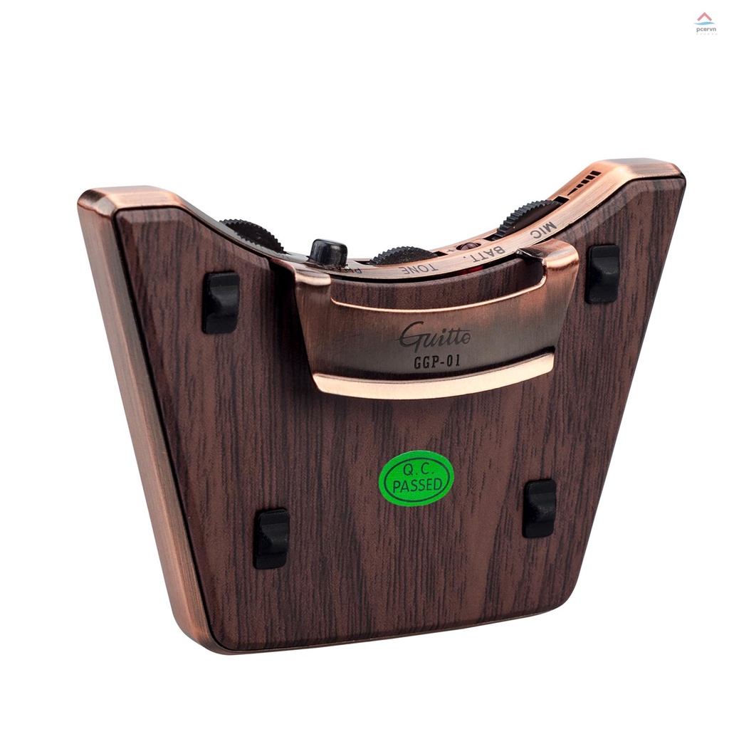 Bộ Pickup Lỗ Âm Thanh Hai Chế Độ Piezo + Mic Hỗ Trợ Âm Lượng Cho Đàn Guitar Cổ Điển 36-42 Inch