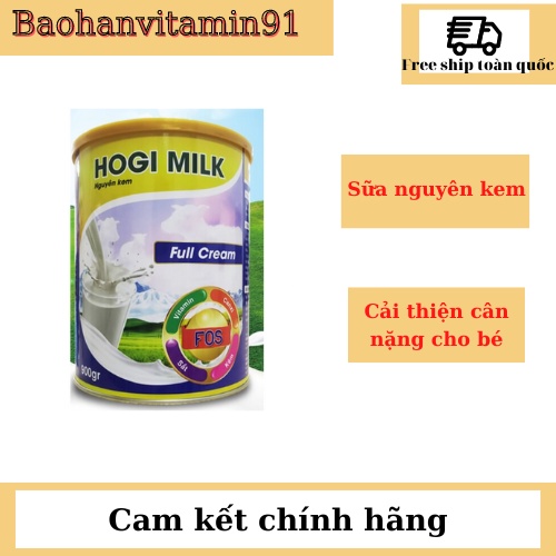 Sữa béo nguyên kem tăng cân Hogi