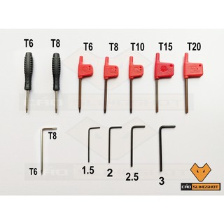 Lục Giác 6 cạnh, Tua Vít T6,T8,T10,T15,T20 (Lục giác hoa mai, lục giác bông)
