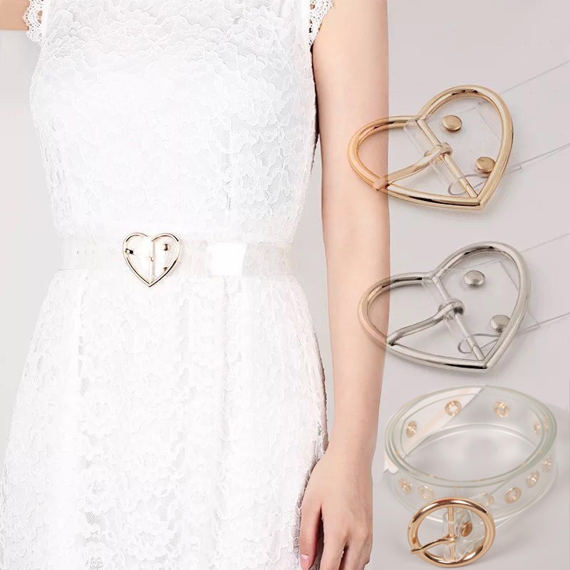 Thắt Lưng Trong Suốt Có Khóa Gài Thời Trang Mùa Hè Cho Nữ