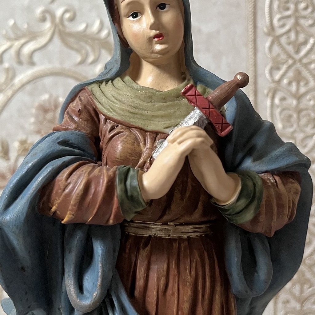 Tượng Công Giáo Bằng Nhựa Resin Kích Thước 26cm Phong Cách Retro