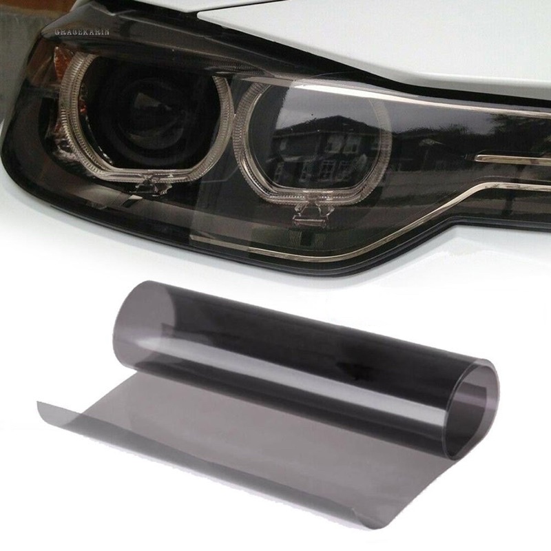 Decal Giấy Dán Đen Khói Dán Pha oto Xe máy