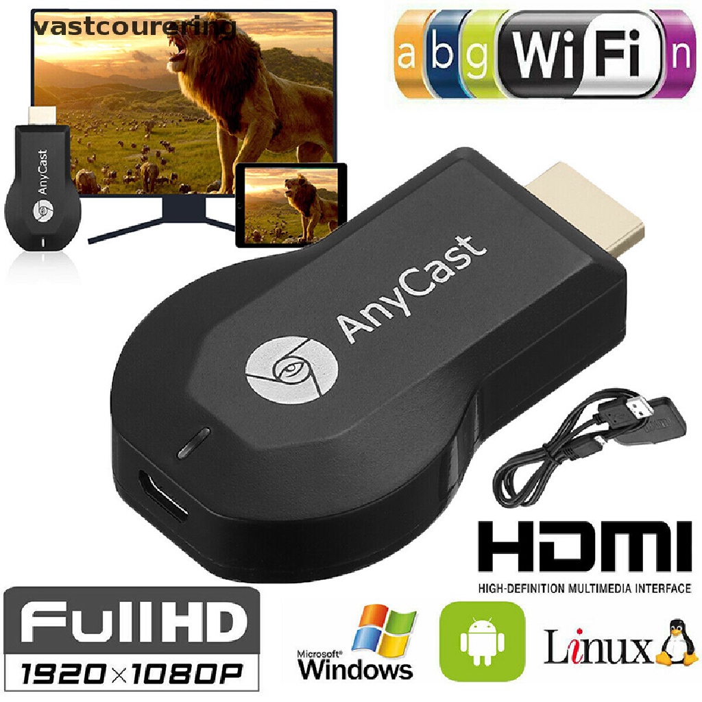 Thiết Bị Nhận Tín Hiệu WiFi AnyCast M12 Plus Miracast HDMI TV DLNA 1080P EN