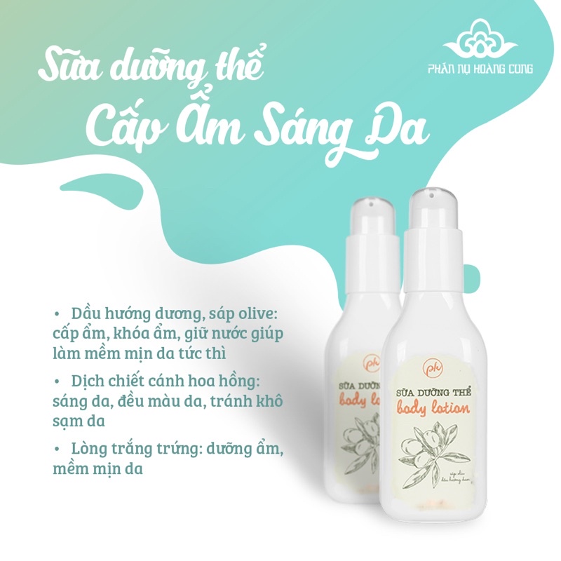 Sữa Dưỡng Thể Body Lotion Phấn Nụ Hoàng Cung 200ml/chai