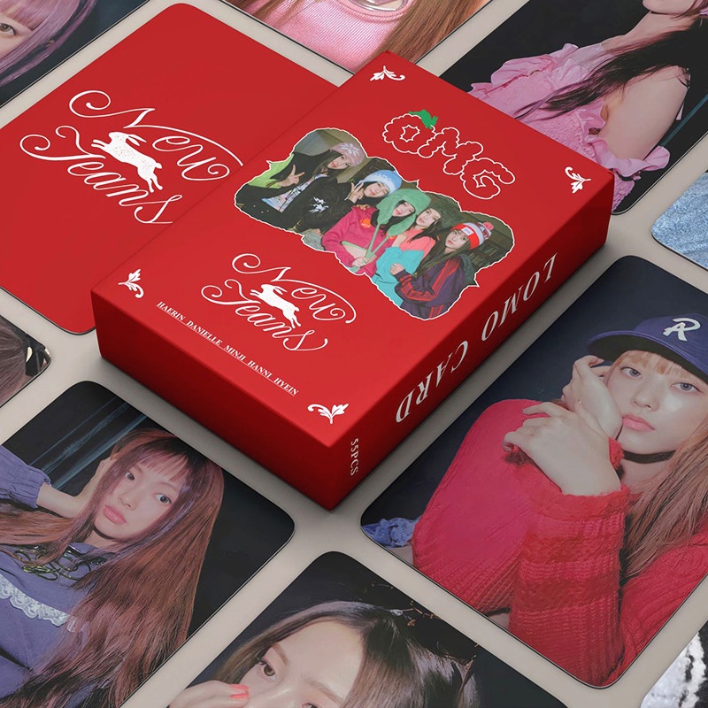 NewJeans OMG Hộp 55 Ảnh LOMO Card Nhóm Nhạc LOMO Thẻ