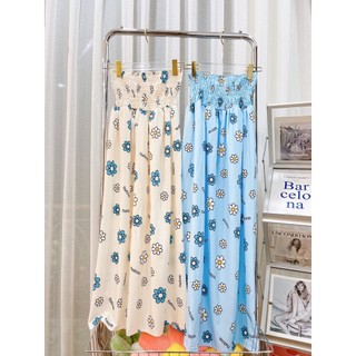 D088 - Đầm maxi 2 dây suông bo thun HOA sang chảnh thích hợp đi biển đi du lịch