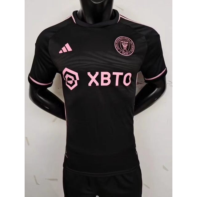 Áo Thun Bóng Đá Tay Ngắn Màu Đen Miami away 2324