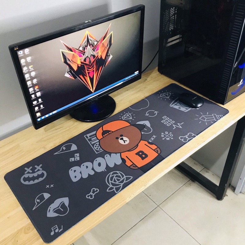 Lót chuột cỡ lớn 30x80 cm dày 3mm chống trơn trượt