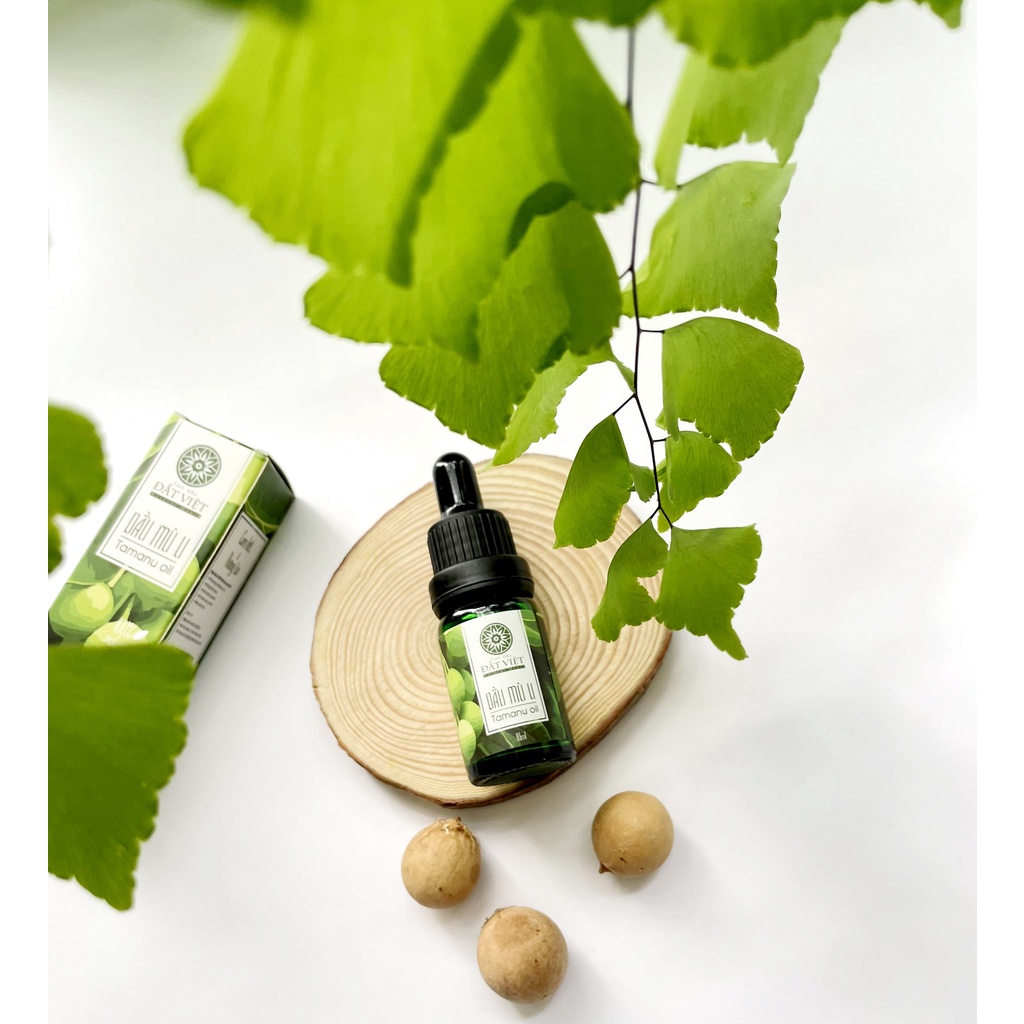 Dầu mù u Đất Việt ép lạnh nguyên chất 10ml làm lành vết thương và chăm sóc da mặt