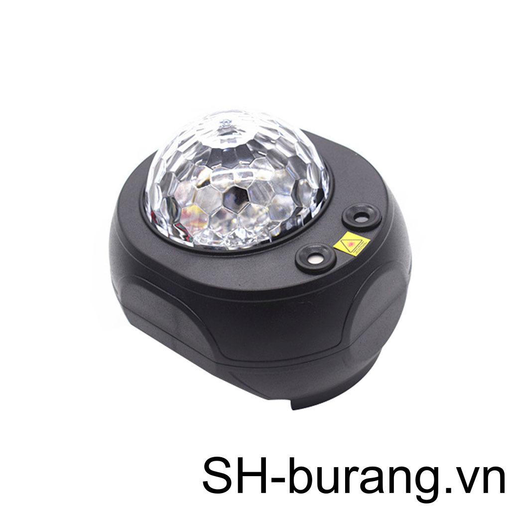 Đèn LED Chiếu Bầu Trời Đầy Sao Xoay Được Có Nhạc Và Cổng Sạc USB
