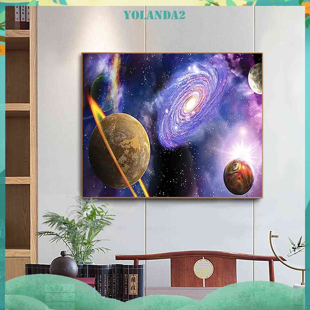 Bộ Tranh Đính Đá 5D DIY Hình Thiên Hà Độc Đáo Sáng Tạo