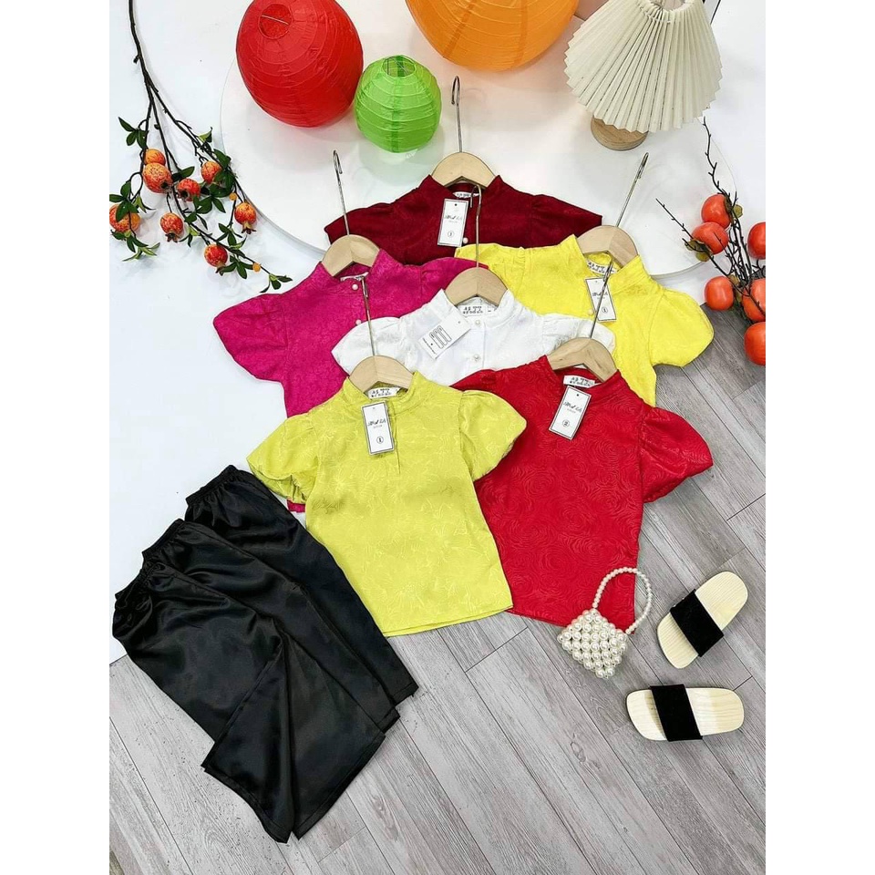 Set bộ bà ba bé gái