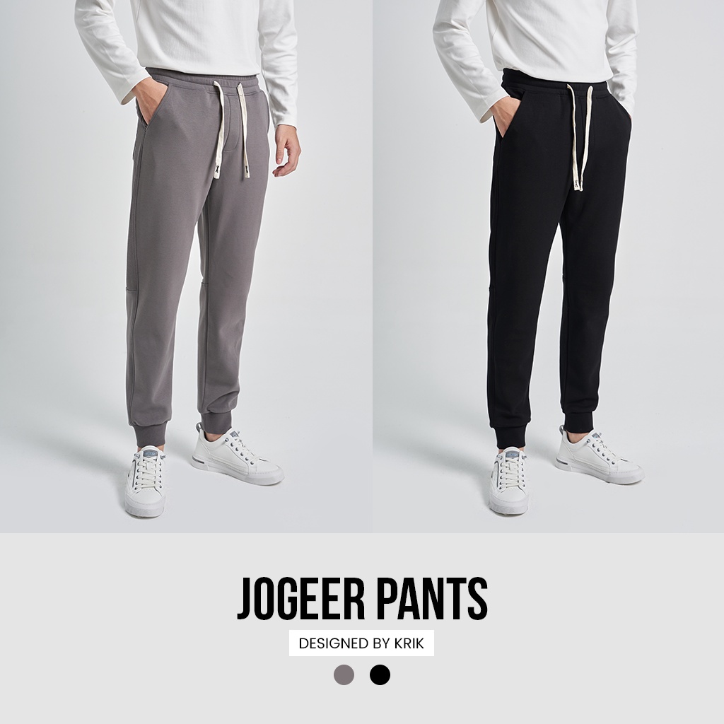 Quần Jogger Nỉ Cotton Co Giãn Phom Regular Local Brand KRIK JG0362