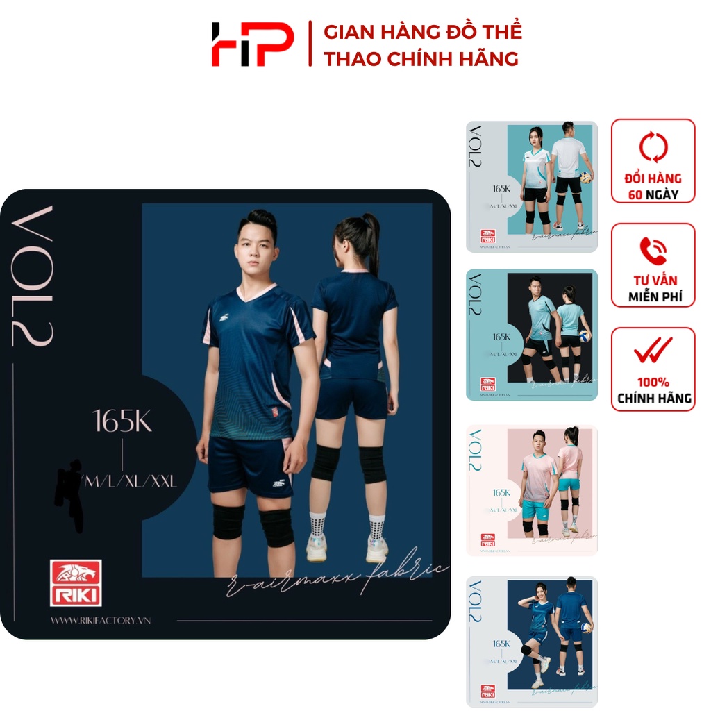 Bộ quần áo bóng chuyền cao cấp RIKI VOL 2 chuẩn thi đấu thấm hút mồ hôi cực đẹp – H.P SPORTS