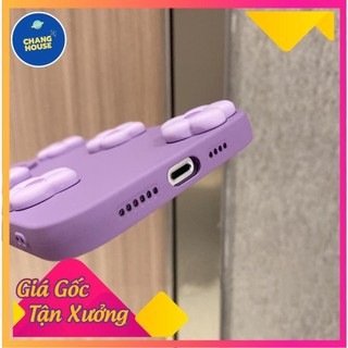 [ FREE SHIP ] Ốp Lưng Basic Camera Nổi - Mẫu Hoa Tím Nổi