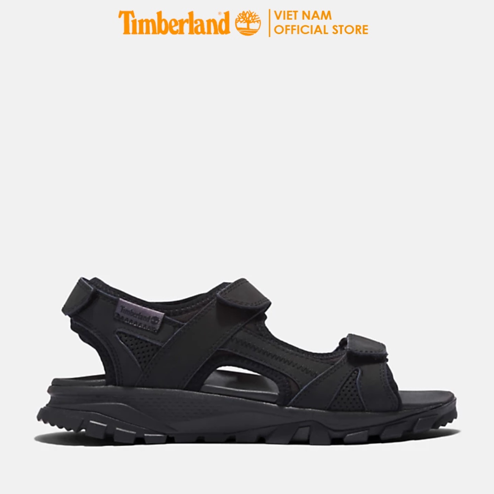 [SALE] Timberland Giày Sandal Nữ Lincoln Peak Strap Black Leather TB0A5XA404