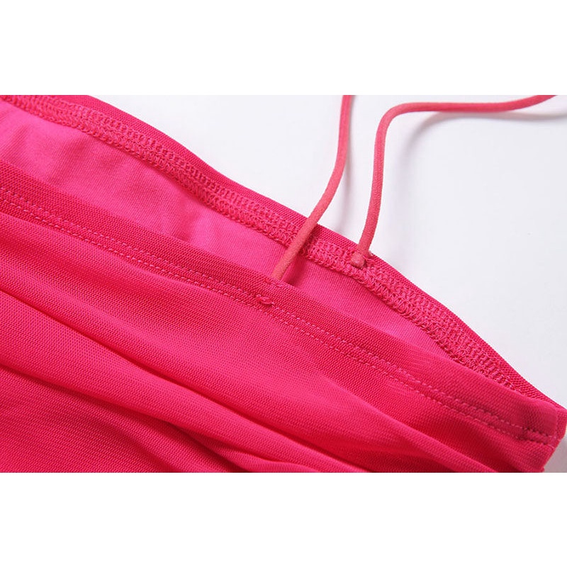 Weird Puss Đầm Hai Dây Hở Lưng Dáng Ôm Thời Trang Mùa Hè Quyến Rũ Cho Nữ